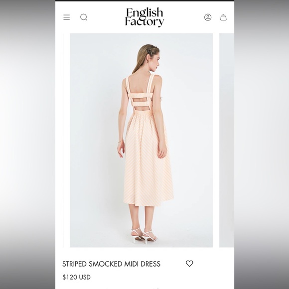 ❄️SOLD❄️English Factory striped maxi dress - Picture 2 of 7